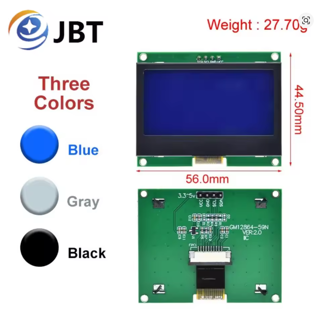 Ecran LCD TFT I2C 128x64 GM12864-59N VER2.0 ST7567S